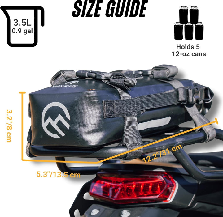 Odinsberg 3,5L wasserdichte Motorrad Hecktasche und Sturzbügel Tasche 3.5L, 3.5L