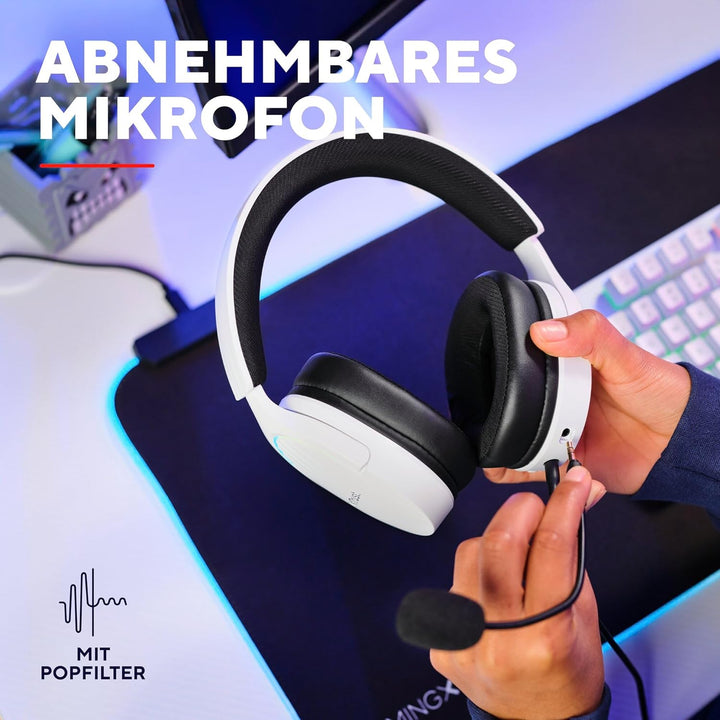 Trust Gaming GXT 490W Fayzo Gaming Headset USB 7.1 Surround Sound, 50mm Treiber, 35% Recyclingkunsts