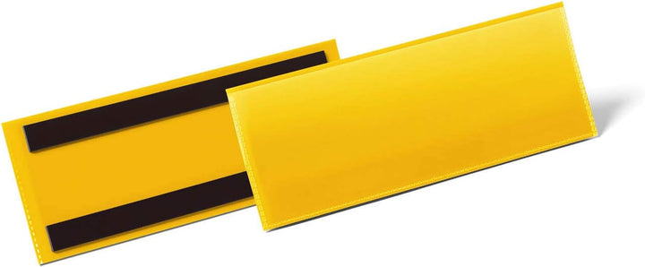 Durable Magnetische Etikettentasche, für Etiketten 1/2 A5 quer (210 x 74 mm), Packung à 50 Stück, Ge