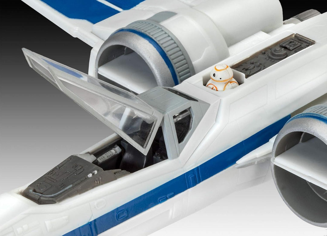 Revell REV-66744 Model Set Resistance X-Wing Fighter Luke Skywalker Modellbausatz + Zubehör, Mehrfar