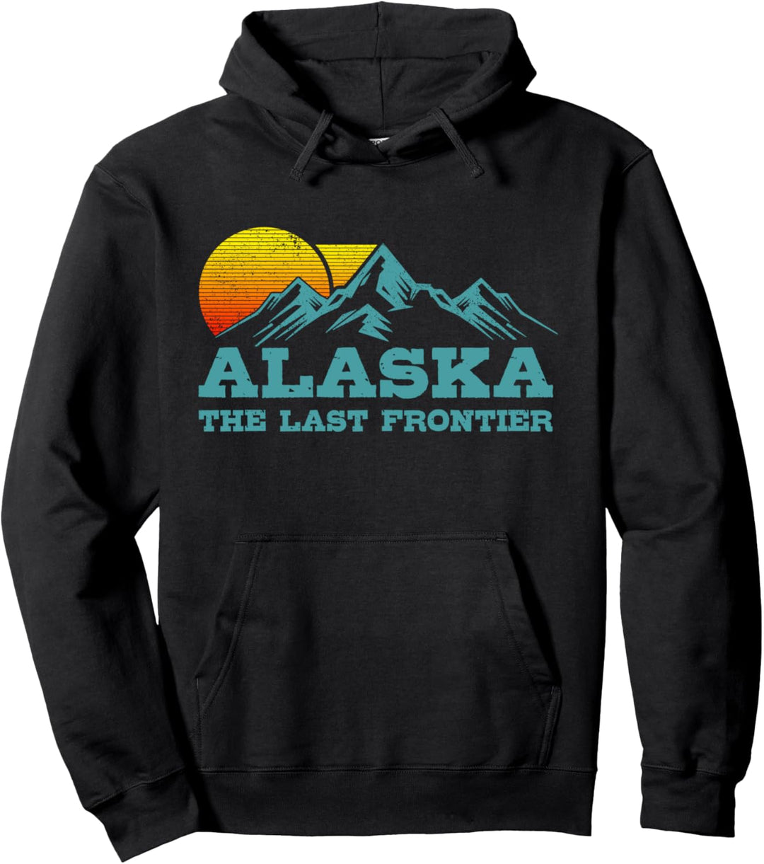 Alaska The Last Frontier Vintage Souvenir Pullover Hoodie