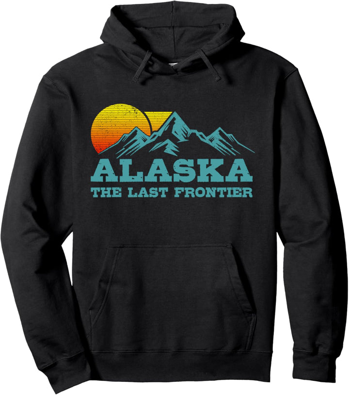 Alaska The Last Frontier Vintage Souvenir Pullover Hoodie