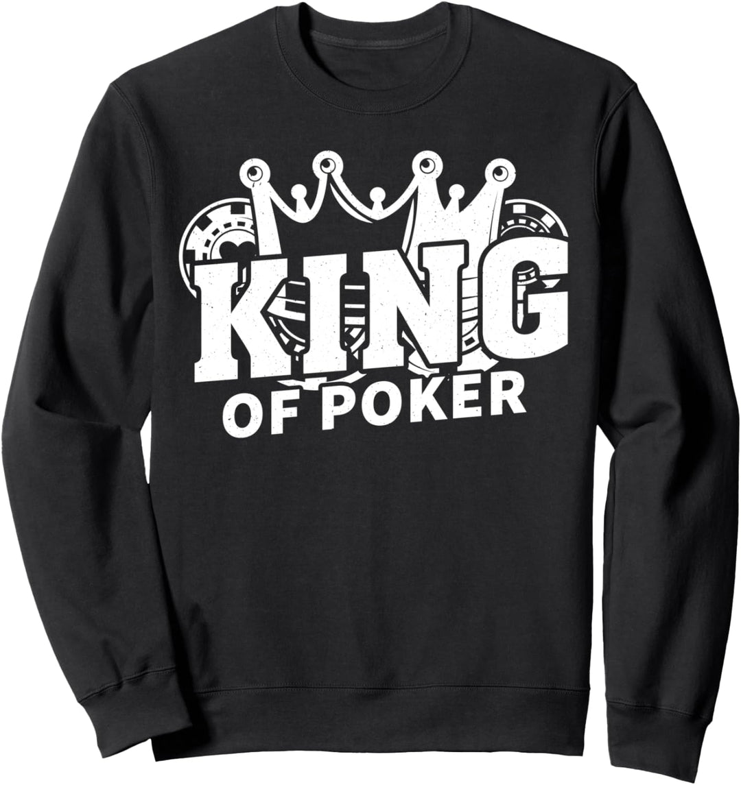 King Of Poker-Design für Männer Sweatshirt