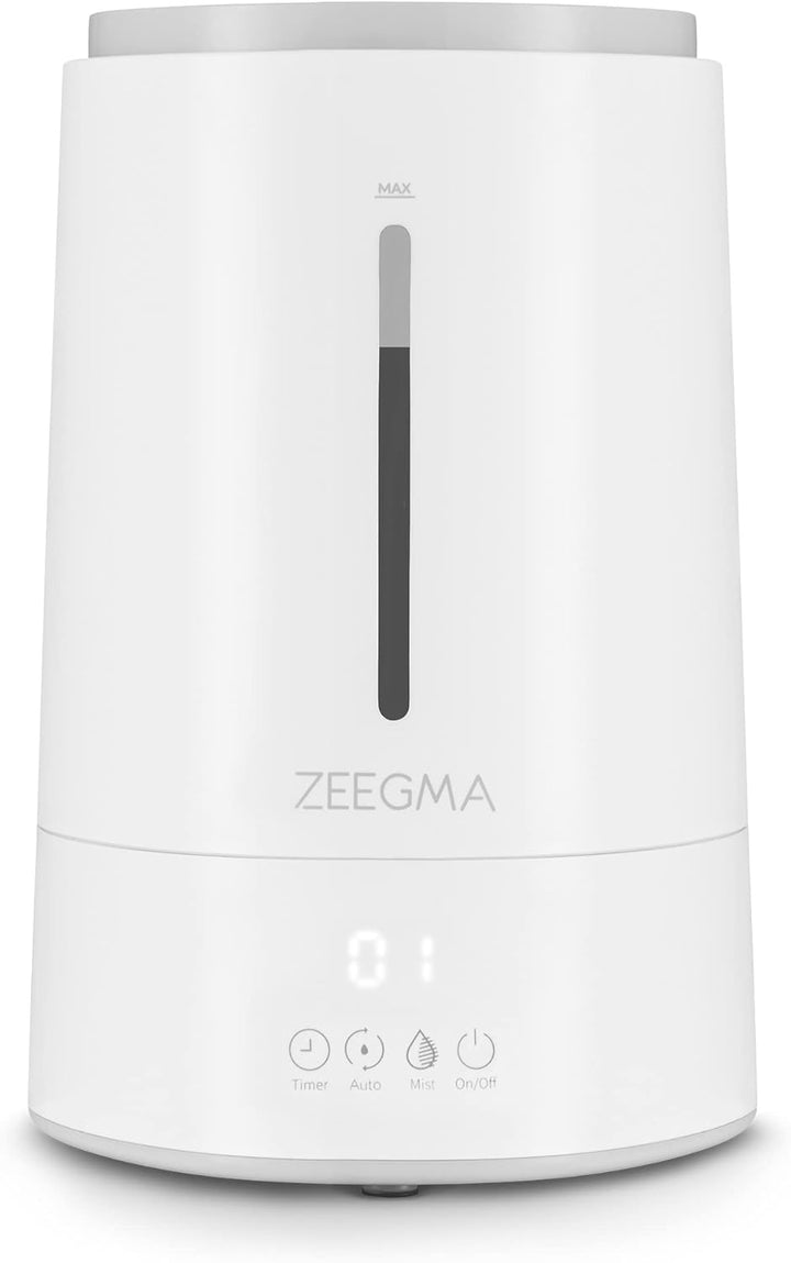 ZEEGMA Vers IONI Luftbefeuchter mit Luftionisierungs- und Aromatherapie-Funktion, 260 ml/h, Hygromet