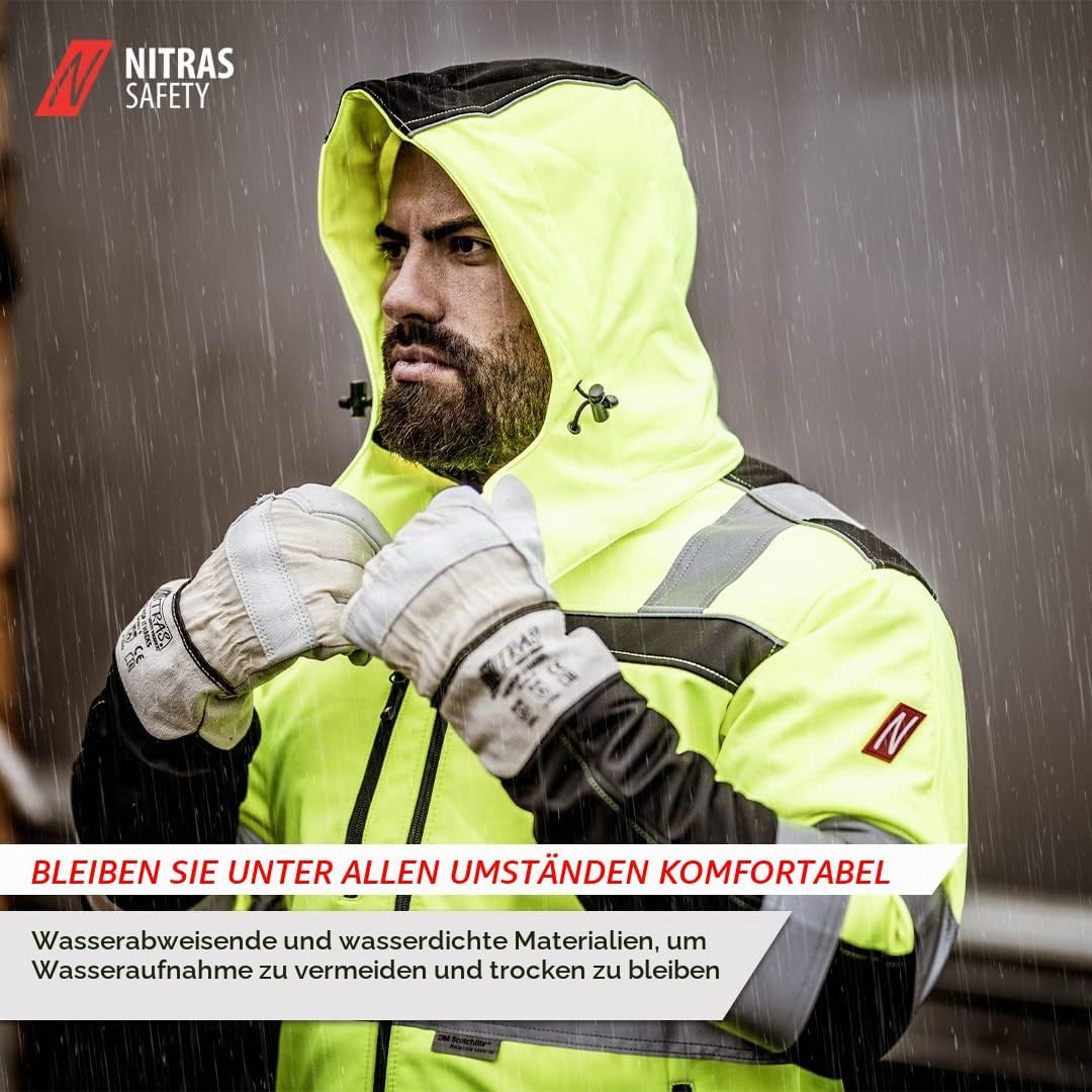 Nitras Herren Nitras Motion Tex Viz A-Linie Mantel S Neongelb, S Neongelb