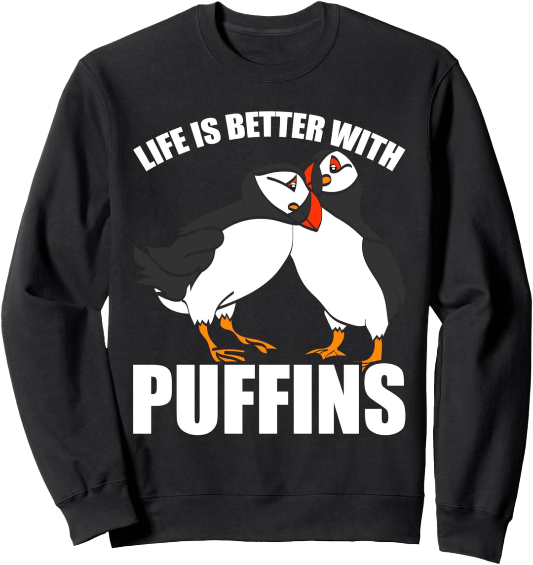 Puffin Papageientaucher Leben | Vogel Papageitaucher Sweatshirt