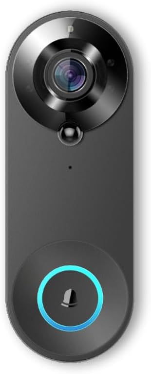 Luxus-Time WLAN Videotürklingel mit Akku, kabellose Türklingel mit Kamera, Nachtsicht, Bewegungserke