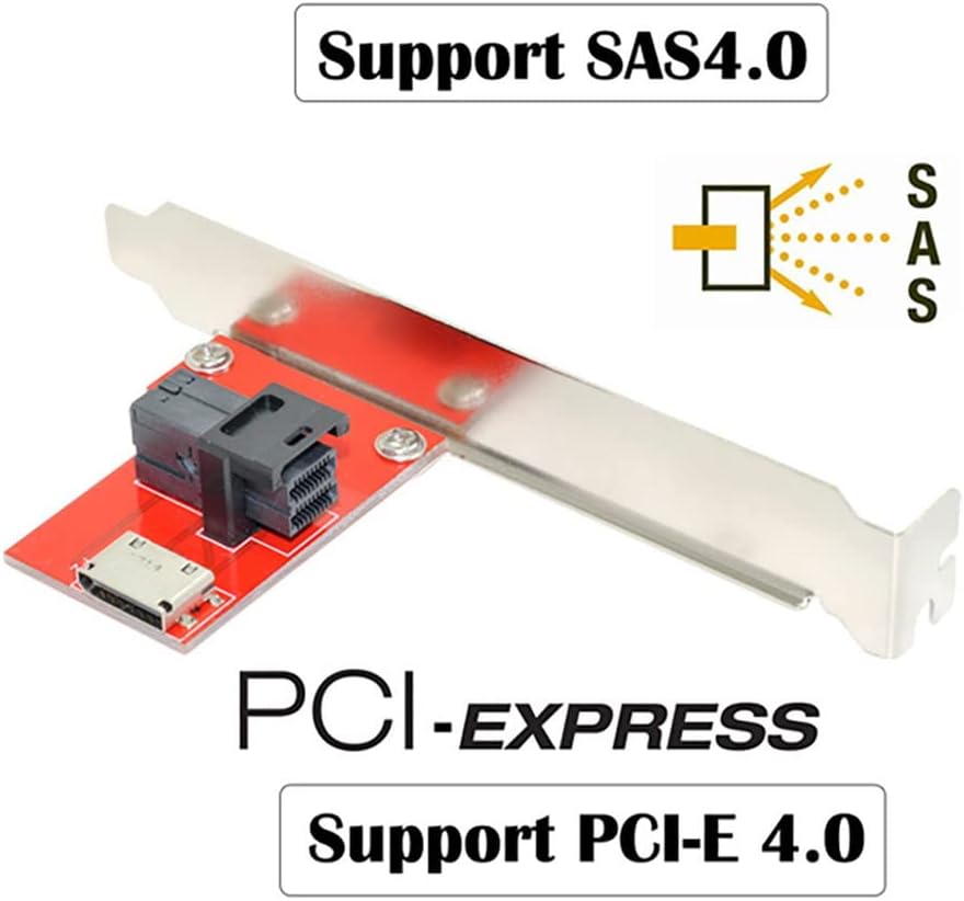 Xiwai PCI-Express 4.0 Mini SAS HD SFF-8643 auf Oculink SFF-8611 SFF-8612 PCBA Buchse Adapter mit Hal