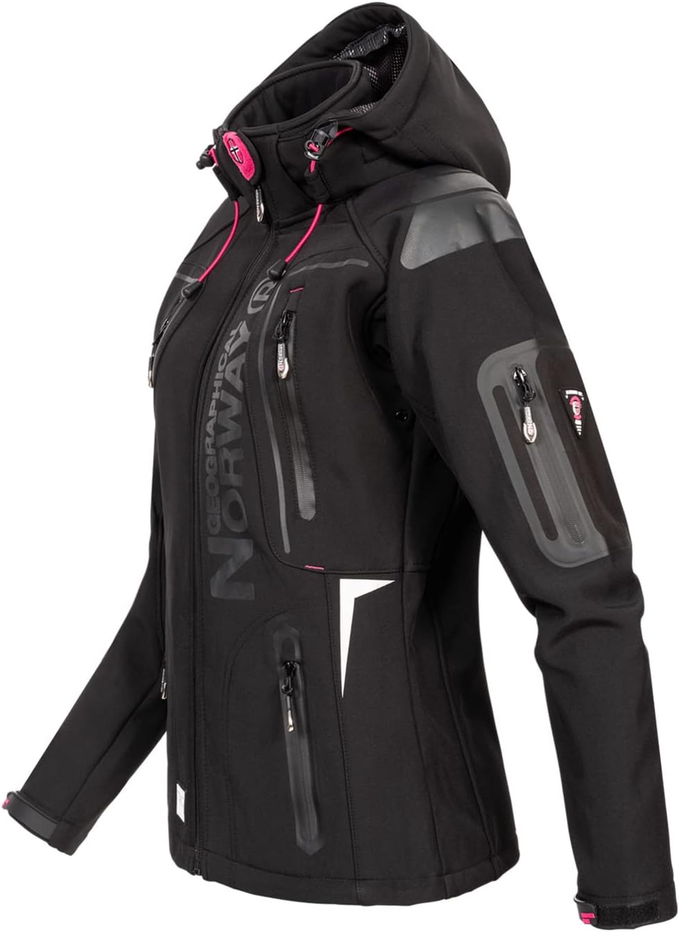 Geographical Norway Damen Softshell Outdoor Jacke Black L