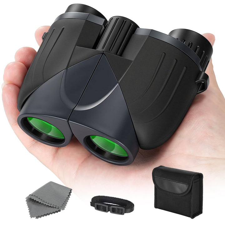 LIORQUE 10×25 Fernglas für Kinder & Erwachsene | Binoculars Kompakt, Faltbar & Leicht | Geeignet für
