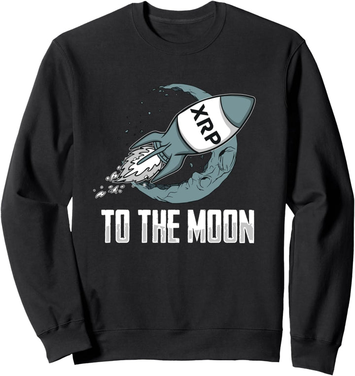 XRP zum Mond XRP Ripple Crypto Cryptocurrency Sweatshirt