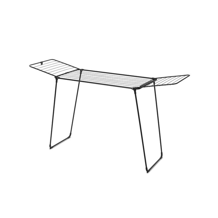 Brabantia HangOn Drying Rack, 22 m (Mattschwarz),Standtrockner mit Trockenfläche bis zu Zwei Waschla