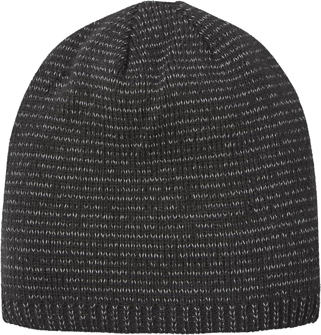 SealSkinz Led Roll Cuff Mütze Unisex Schwarz XXL Strickmütze mit reflektierenden Nähten, Schwarz XXL