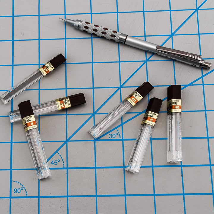 Pentel Super Hi-Polymer Nachfüllmine, 0,3 mm Mine, Klasse H, 1 Packung mit 12 Tuben, (12 Leads pro T
