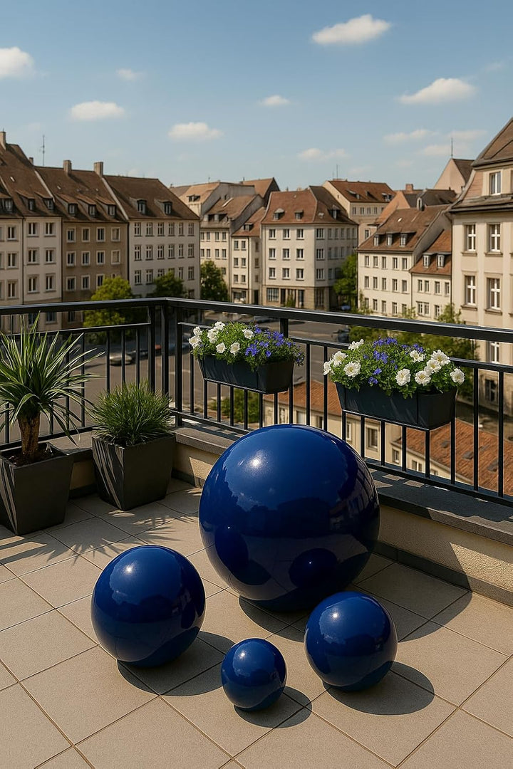 Keramik Kugel 35 cm Gartenkugel Dekokugel Gartenfigur Dekoration aus frostfester, witterungsbeständi