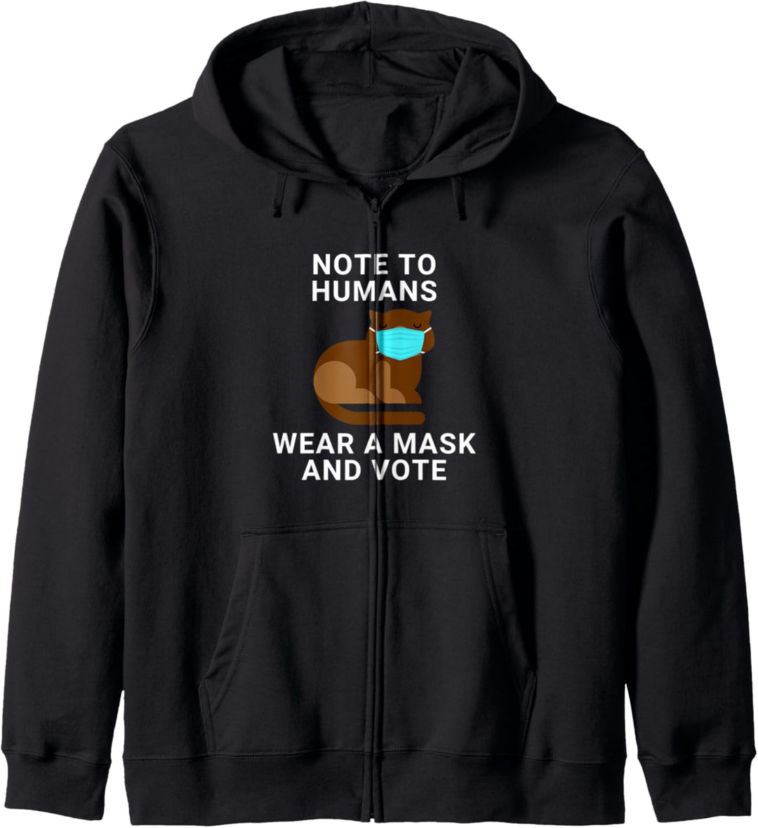 Funny Voting Election Wear A Mask And Vote Cat Pet Gift Kapuzenjacke