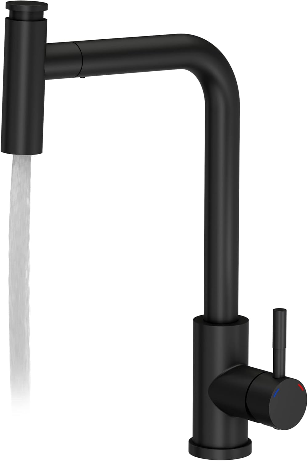 VBChome Spülbecken Schwarz mit Armatur 77 x 44 cm Granit Einzelbecken Einbauspüle gesprenkelt revers