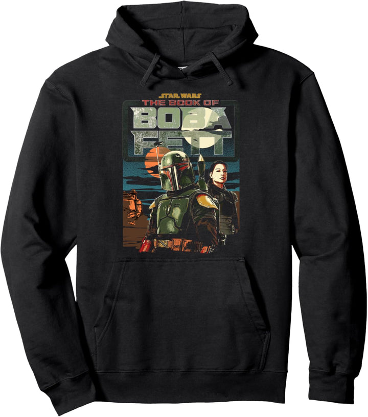 Star Wars The Book Of Boba Fett Fennec Shand Sunrise Logo Pullover Hoodie