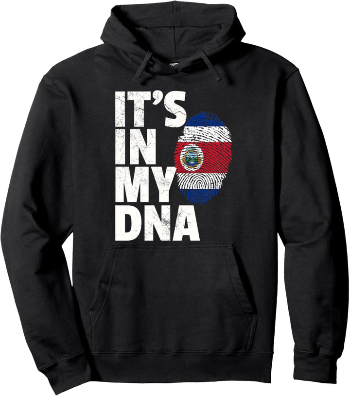 IT'S IN MY DNA Costa Rica Flag Pride National Roots Country Pullover Hoodie