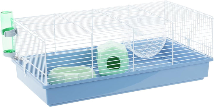 Ferplast Hamsterkäfig, Nagerkäfig CRICETI 11, Kleintierkäfig, Hamsterzubehör inklusive, 58 x 31 x h