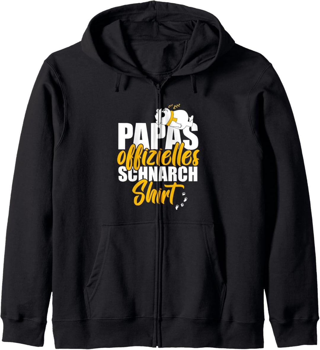 Eisbär Papa Männer Schalfanzug Lustig Spruch Kapuzenjacke