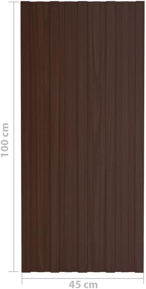 vidaXL 12x Dachpaneele Trapezblech Dachplatten Dachblech Trapezbleche Profilblech Metallblech Stahlb