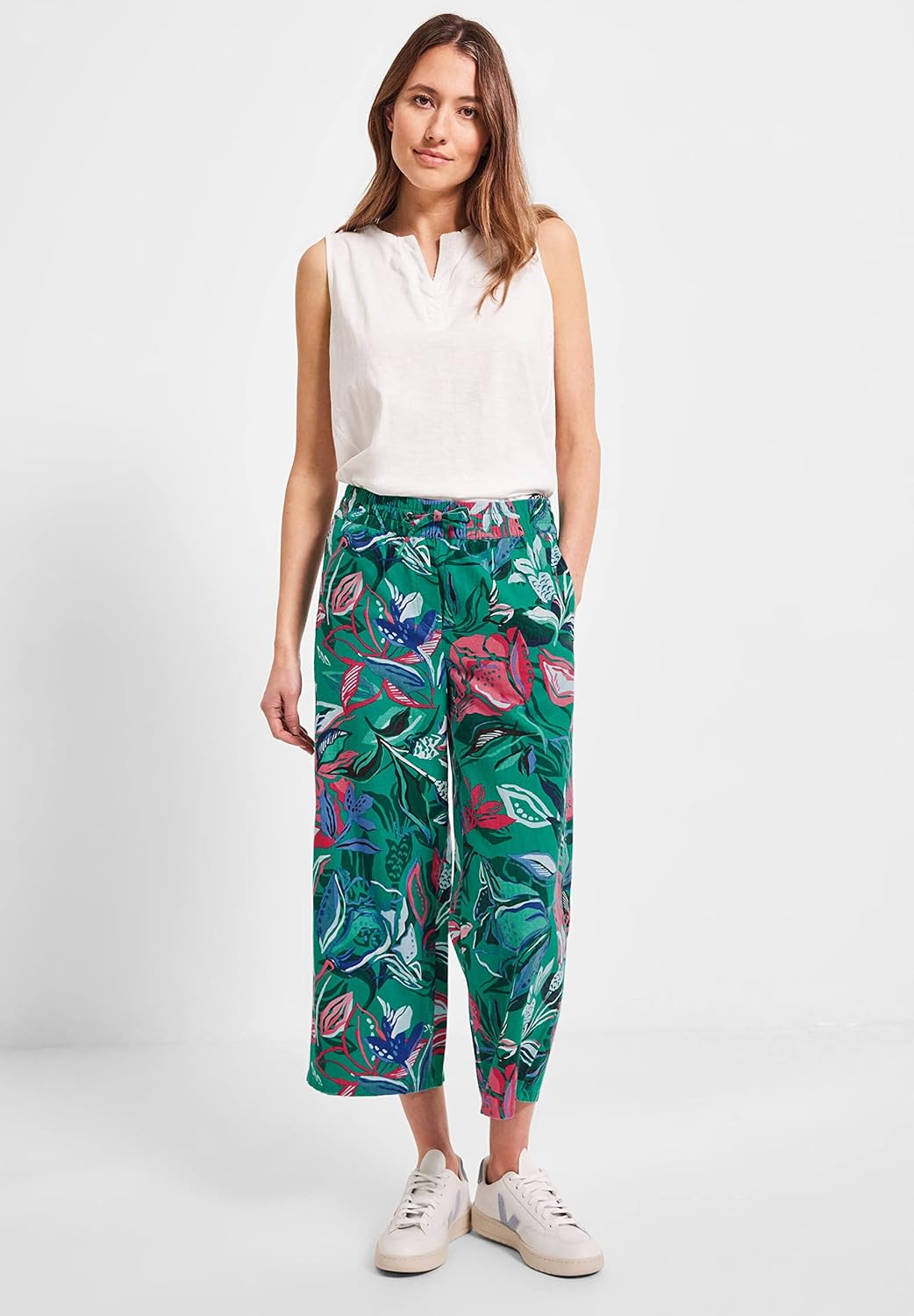 Cecil Damen Leinenhose M / 24L Trefoil Green, M / 24L Trefoil Green