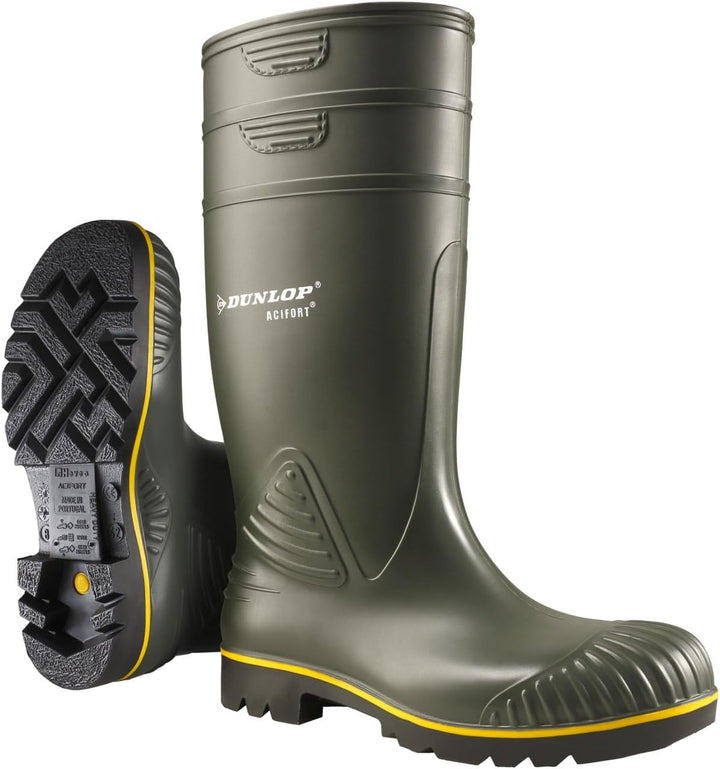 DUNLOP Stiefel Acifort Non-Safety 40 EU Grün, 40 EU Grün