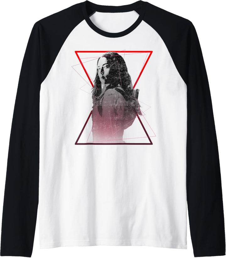 Marvel Black Widow Logo Portrait Raglan