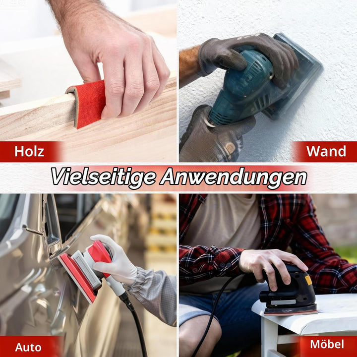22 Stück Schleifpapier Set, Flexibler Schleifschwamm,Körnung 180/320/400/600/800/1200/2000/3000, Nas