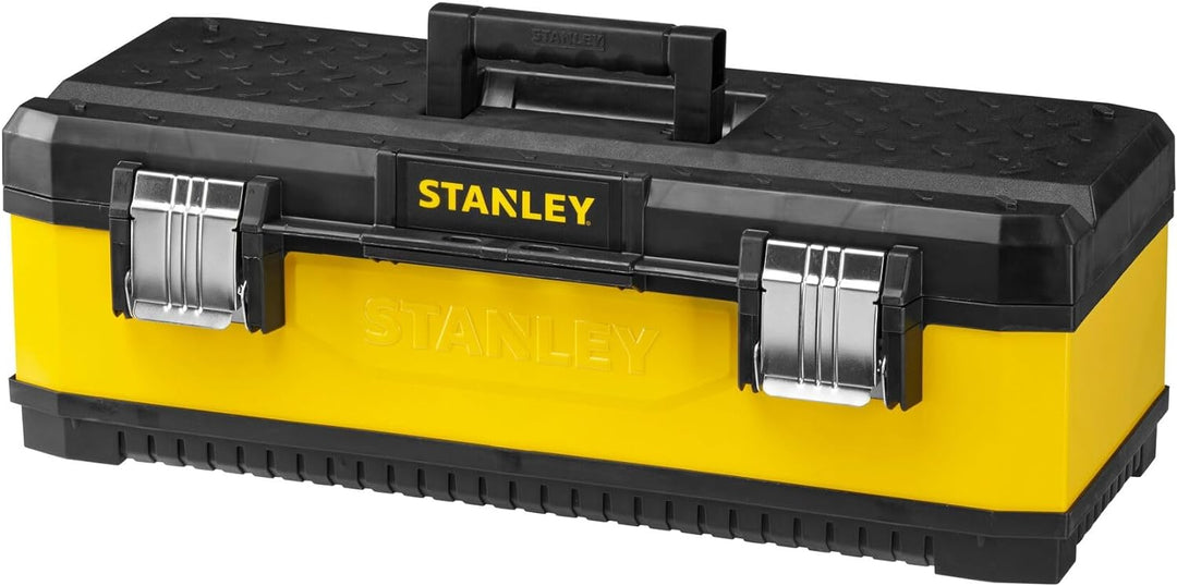 Stanley Werkzeugbox Metall-Kunststoff (66,2x29,3x22,2, Trage, Aussparung, Bi-Material Griff rostfrei