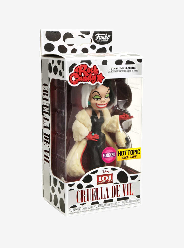 Funko Rock Candy Disney - Cruella Flocked Vinyl Figure 13cm