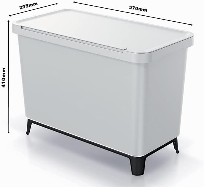 BirnePower Mülleimer 3er Set 3x 10L Müllbehälter Abfalleimer 30L Mülltrennsystem Müllsammler Set Ein