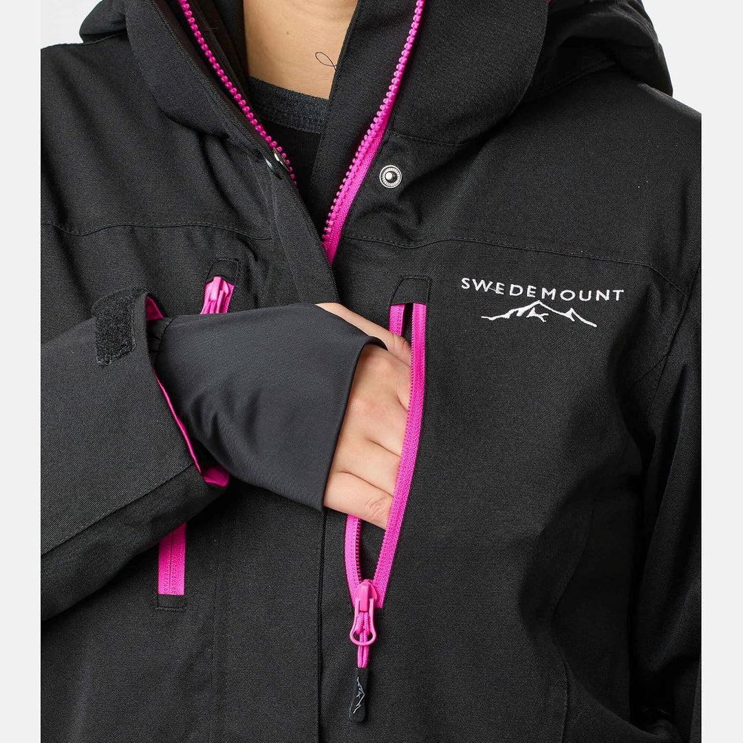 Swedemount Cervinia Skianzug für Damen 42 Black/Fresh Pink, 42 Black/Fresh Pink