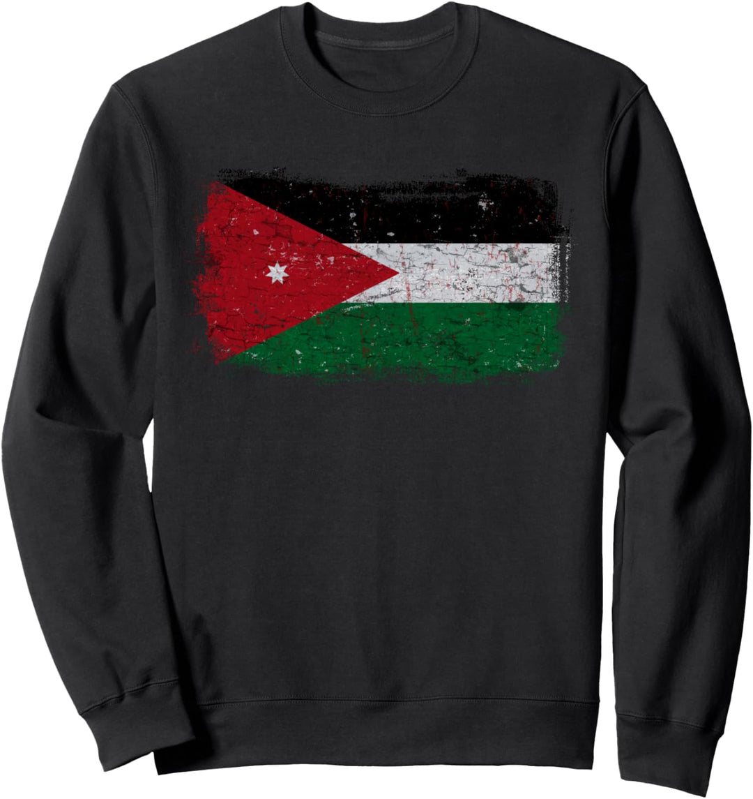 Jordanien Jordanische Nationalflagge Sweatshirt
