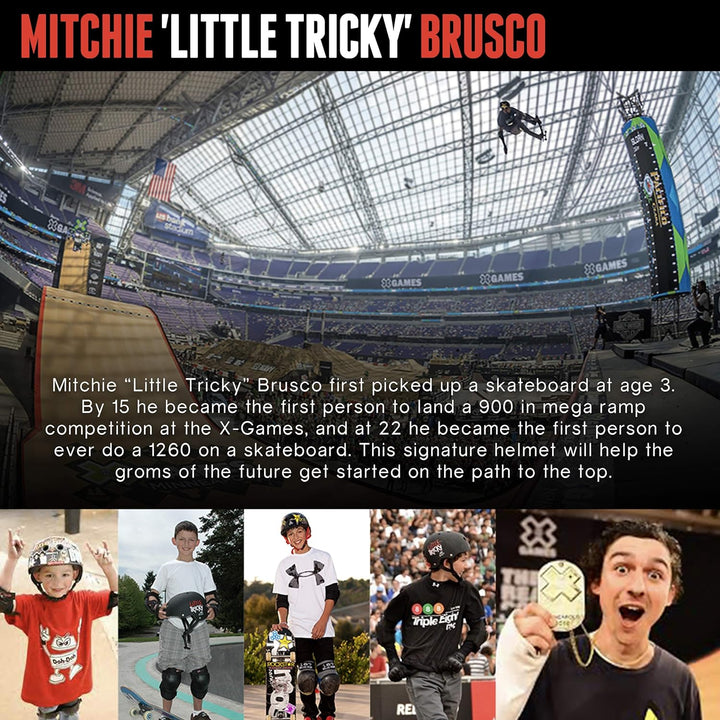 Triple Eight Unisex – Erwachsene Little Tricky Sporthelme, WeiÃŸ, Einheitsgrösse