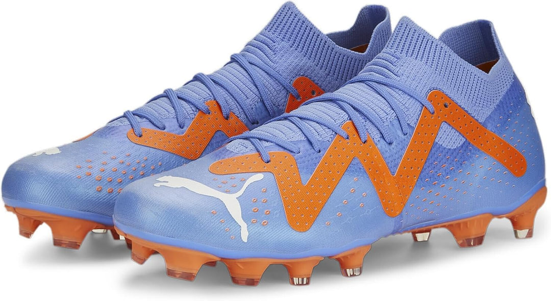 PUMA Damen Future Match Fg/Ag Wn'sFussballschuh 30 EU Blue Glimmer Puma White Ultra Orange, 30 EU Bl