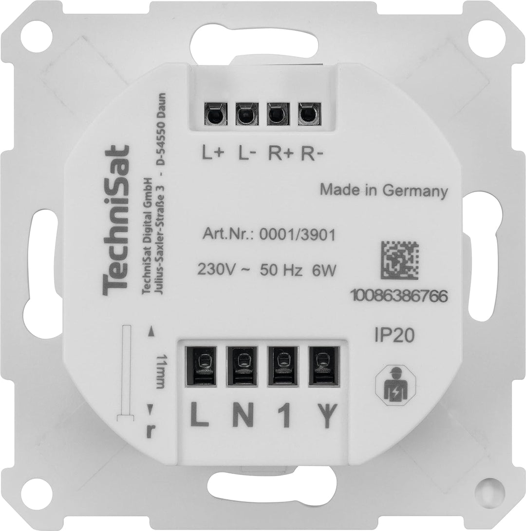 TechniSat DIGITRADIO UP 55 - DAB+ Unterputzradio für die flexible Montage (DAB, UKW, Bluetooth-Empfa