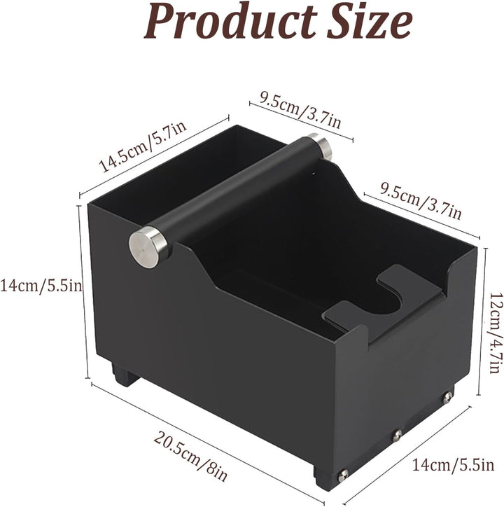 2-in-1 Abschlagbehälter für Siebträger,Knock Container for Portafilter Stainless Steel,Edelstahl Kaf