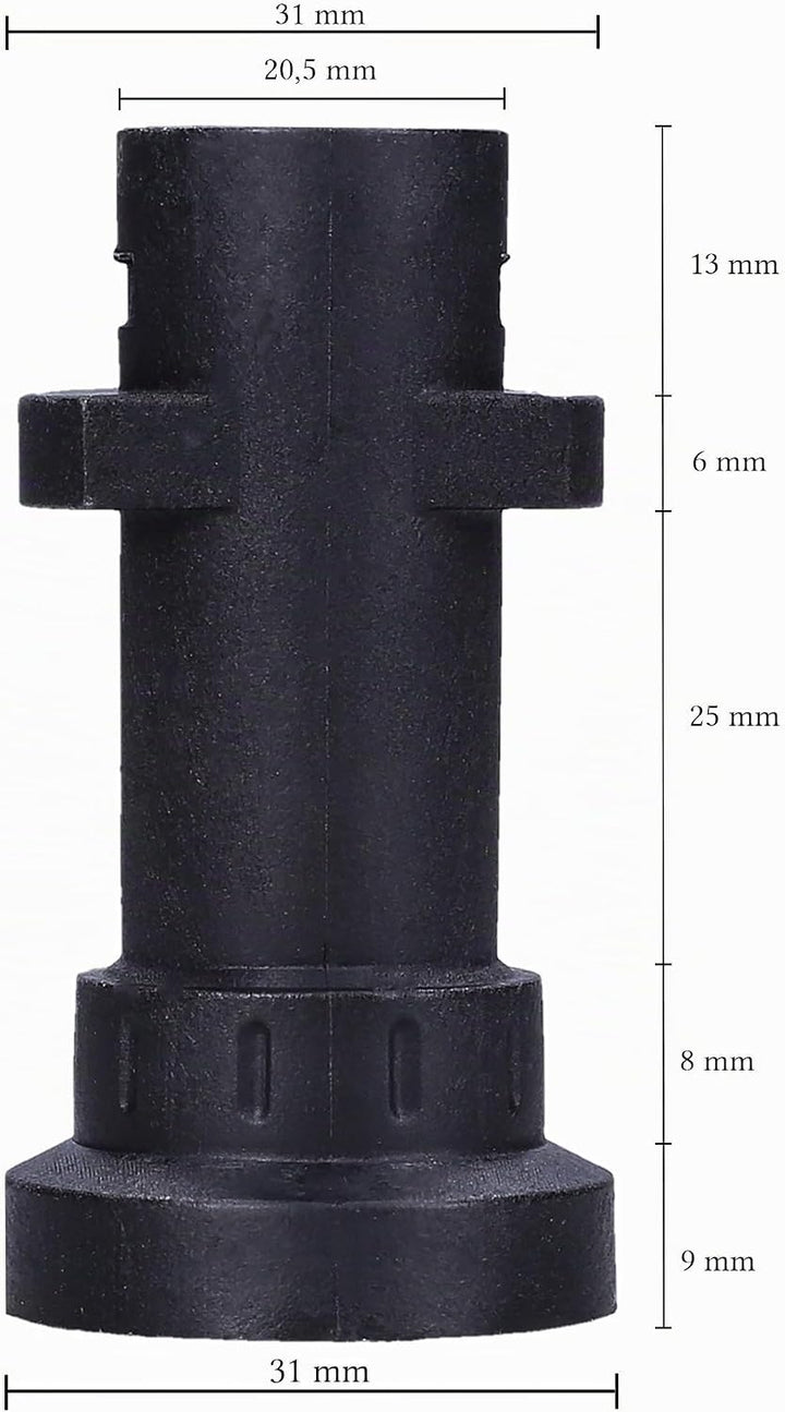 Sillar Mini Lanze Flachdüse für Karcher K2-K7 Hochdruckreiniger | Kompakte Lanze 10 cm | Max. Druck