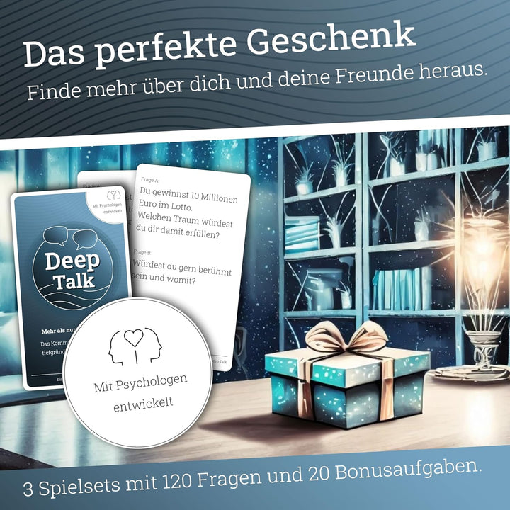 Take It Serious Deep Talk - Gesprächsspiel für tiefgründige Gespräche | Kommunikationsspiel für Freu