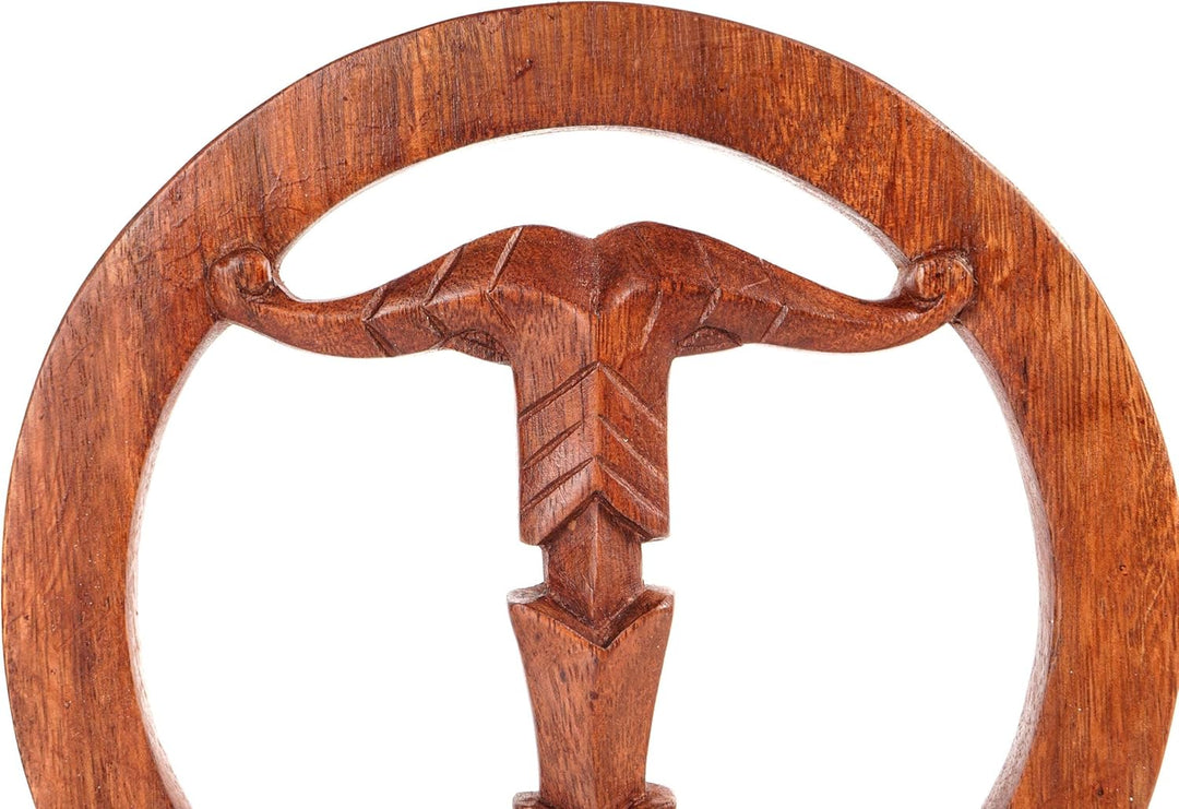 Windalf Nordische Wandkunst IRMINSUL Ø 20 cm Wikinger Wandschmuck Rechtum Fülle Wandskulptur Handarb