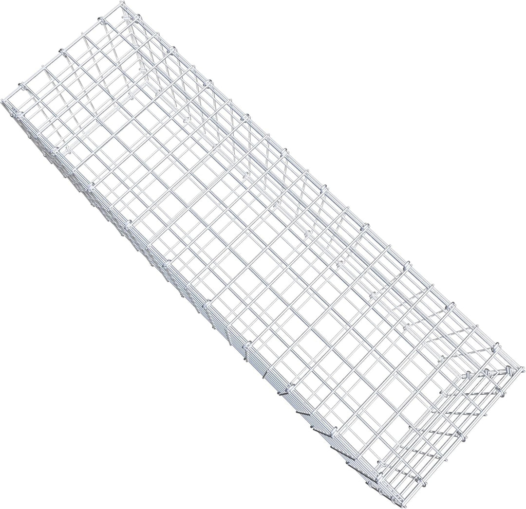 GABIONA Steinkorb-Gabione eckig, Maschenweite 5 x 5 cm, Tiefe 30 cm, Gabione 100 x 30 x 30 cm (L x H