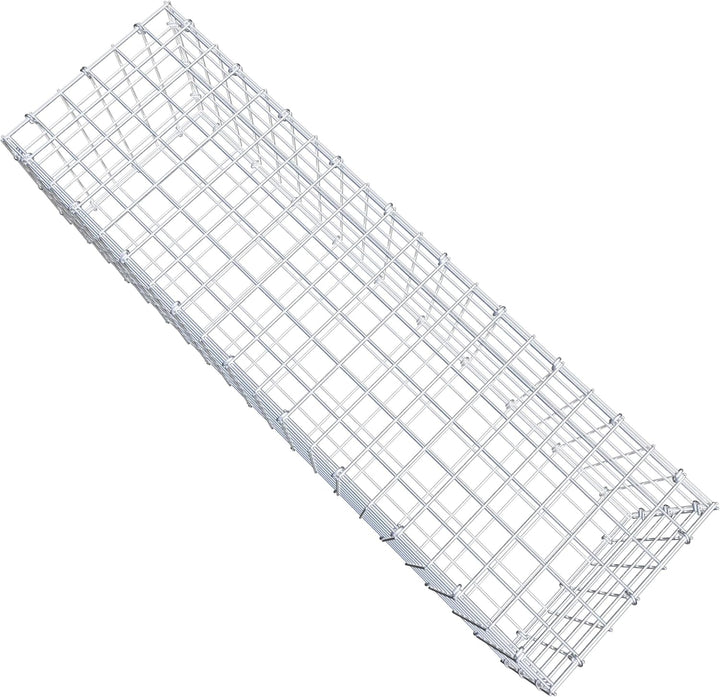 GABIONA Steinkorb-Gabione eckig, Maschenweite 5 x 5 cm, Tiefe 30 cm, Gabione 100 x 30 x 30 cm (L x H