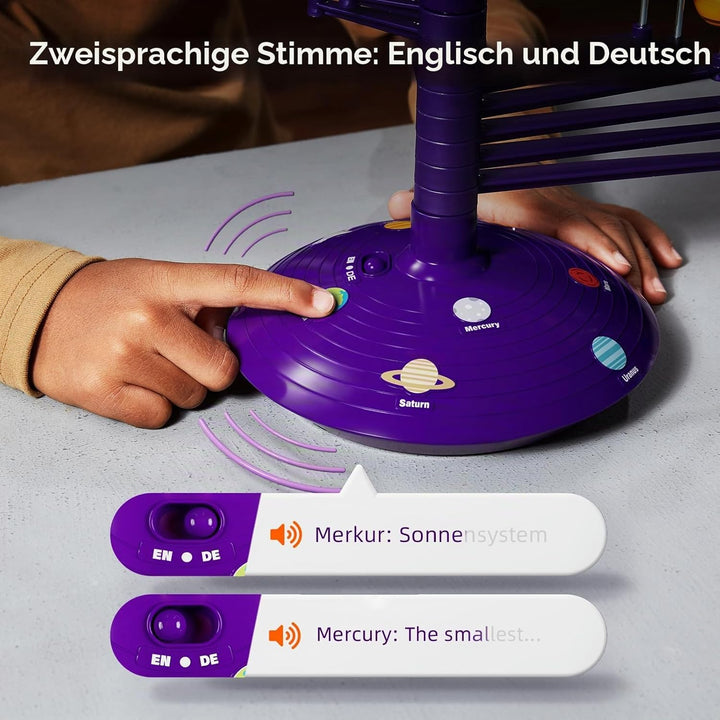 Science Can Sonnensystem Modell Planetensystem für Kinder Planeten Projektor Deutsch mit 8 Planeten