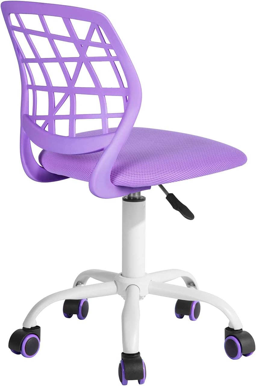 FurnitureR 2X Höhenverstellbarer Drehstuhl - Ergonomischer Schreibtischstuhl für Kinder/Jugendliche,