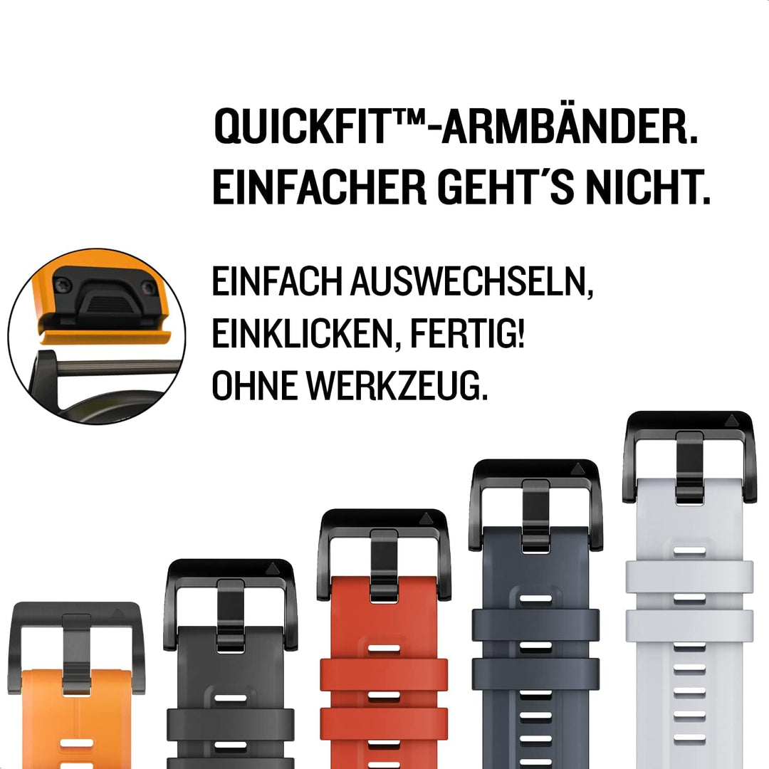 Garmin fenix 7 – GPS-Multisport-Smartwatch mit Farbdisplay und Touch-/Tastenbedienung, TOPO-Karten,