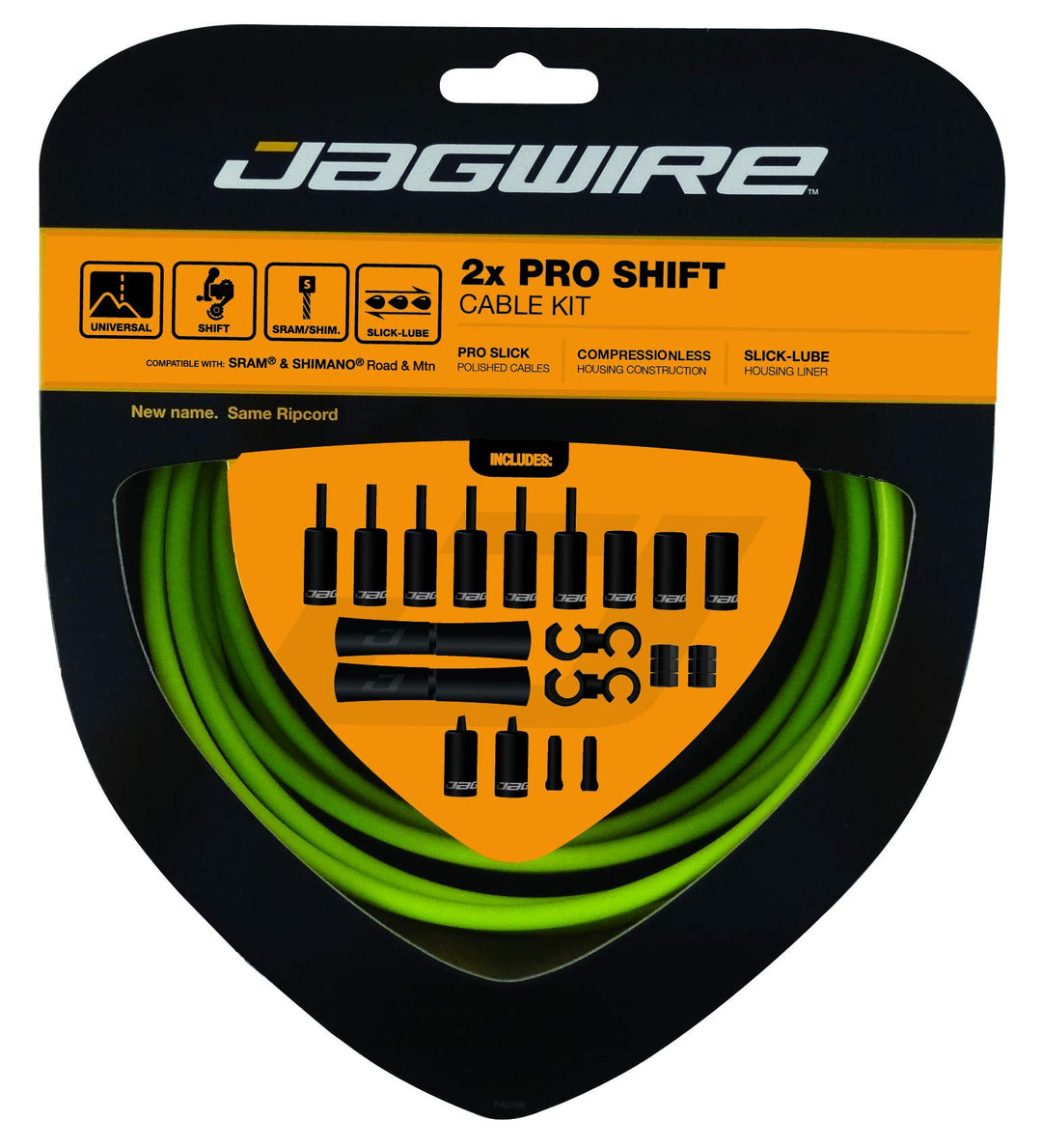 Jagwire Schaltzugset Road and Mountain Pro Organic Green, Organic Green