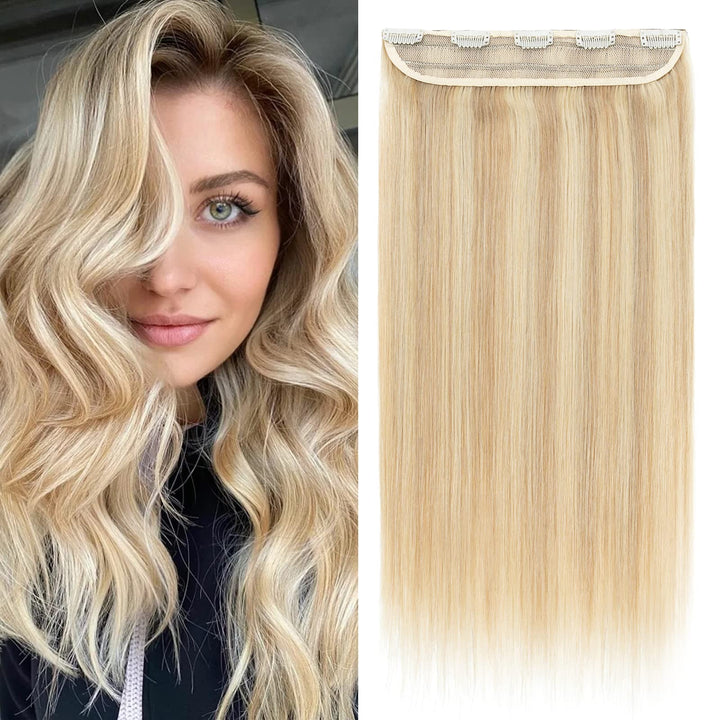 Clip in Extensions Echthaar Dick Haarteile Echthaar 1 Piece 5 Clips 7A Remy Hair Weich Natürlich Haa