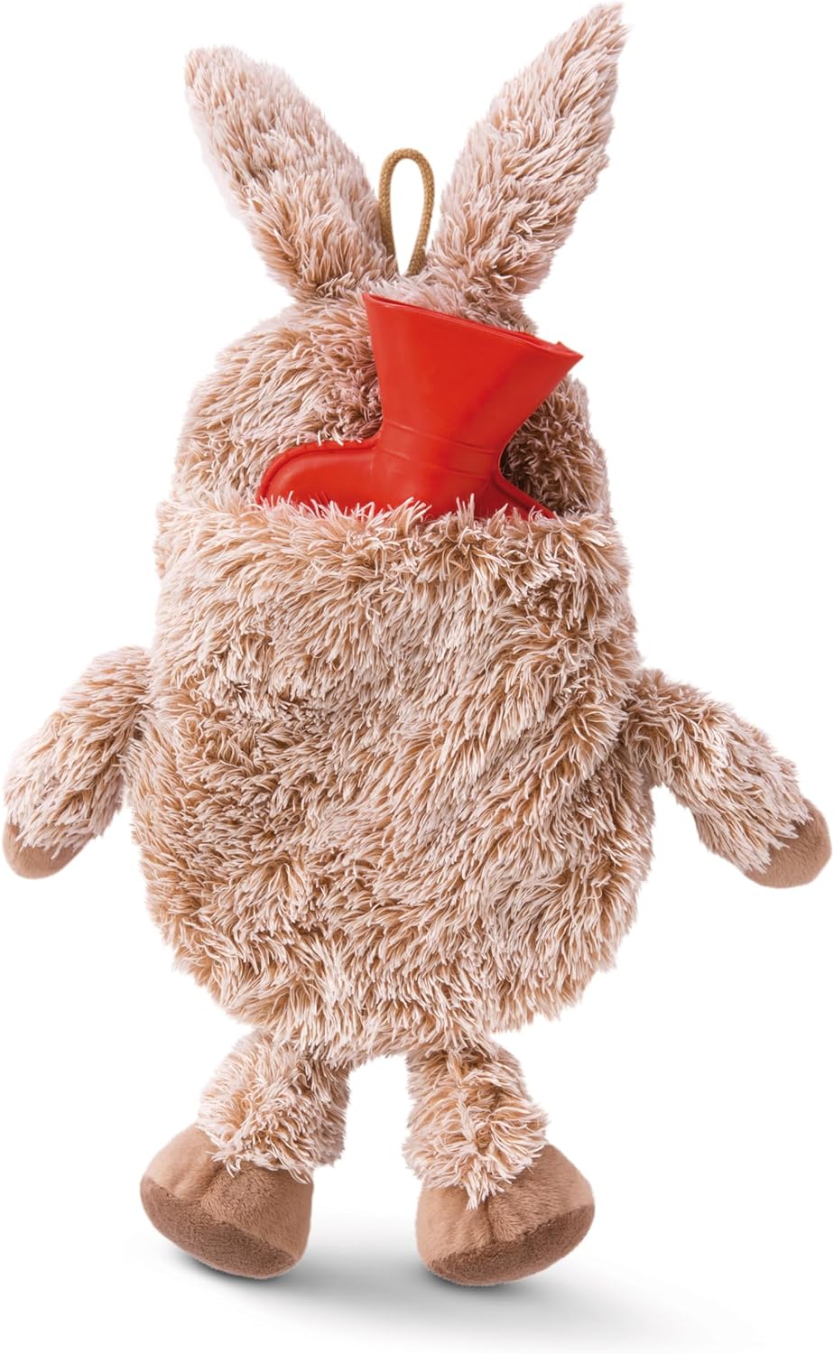 NICI 49648 Esel 350ml 34cm figürlich grau-2 in 1-Weiches Kuscheltier & Wärmflasche für Mädchen & Jun